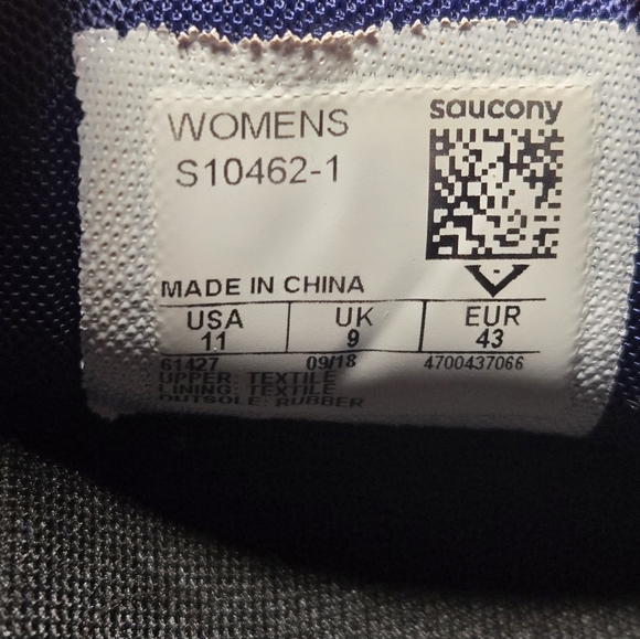 Saucony Triumph ISO Running Shoes Womens Sz 11 Athletic Sneakers Trainers Blue. - Picture 9 of 9